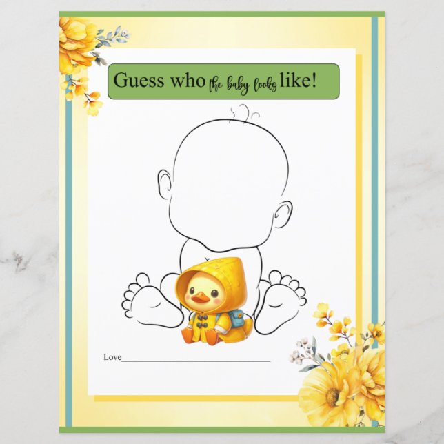 Lámina El estúpido Pato de Goma que beberá se parecerá al (Anverso)