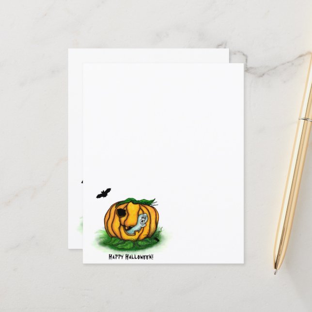 Lámina El fantasma de Halloween , Bat , Ghost y Spider (Anverso/Reverso In Situ)