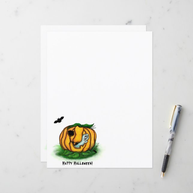 Lámina El fantasma de Halloween , Bat , Ghost y Spider (Anverso/Reverso In Situ)