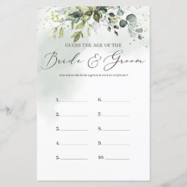 Lámina El follaje de Boho Eucalyptus adivina el juego de