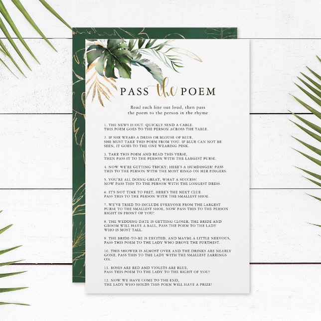 Lámina El follaje tropical pasa el juego del poema de la  (Subido por el creador)