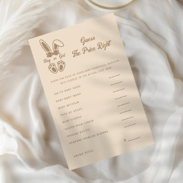 Lámina El género beige de luz conejita revela que adivina