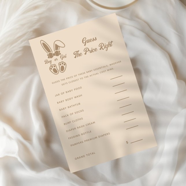 Lámina El género beige de luz conejita revela que adivina (Subido por el creador)