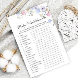 Lámina El género de las flores silvestres revela juego de