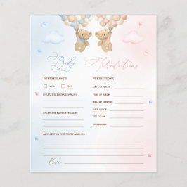 Lámina El género del oso de peluche revela juego de predi