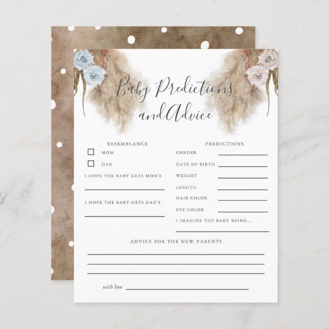 Lámina El género Pampas revela juego de predicciones para (Anverso / Reverso)