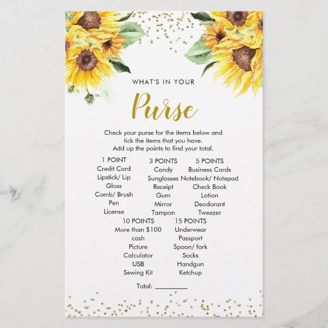 Lámina El Girasol Está En El Camino Del Juego De La Bolsa (Anverso)