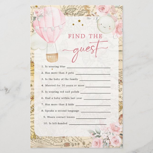 Lámina El globo de aire no es maravilloso encontrar al in (Anverso)