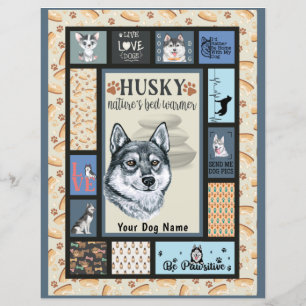 Lámina El Husky Propietario Siberiano Lover Funny Keepsak