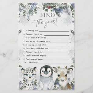 Lámina El invierno de los animales del Ártico en la Tierr