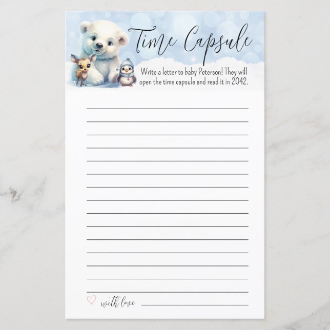 Lámina El invierno frío fuera del juego de la cápsula del (Anverso)