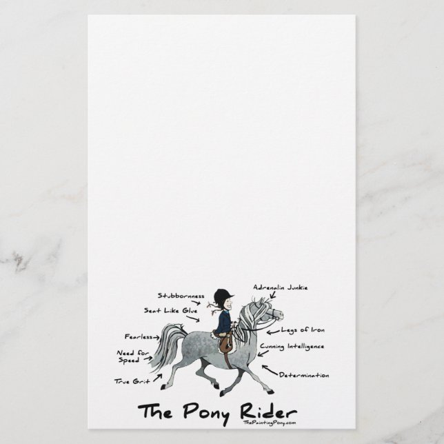 Lámina El jinete de Pony (Anverso)