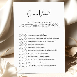 Lámina ¿El juego de Baby Shower ha terminado o está por d