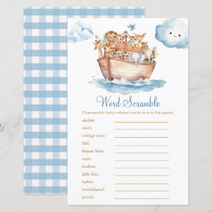 Lámina El juego de la estafa de la palabra en Baby Shower