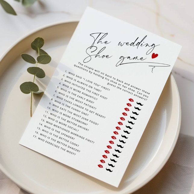Lámina El juego del boda de zapatos Script Bridal ducha (Subido por el creador)
