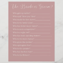 el juego del fiesta de novia o novio