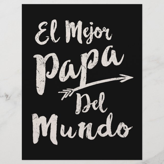 Lámina El mejor Papa del mundo papá (Anverso)