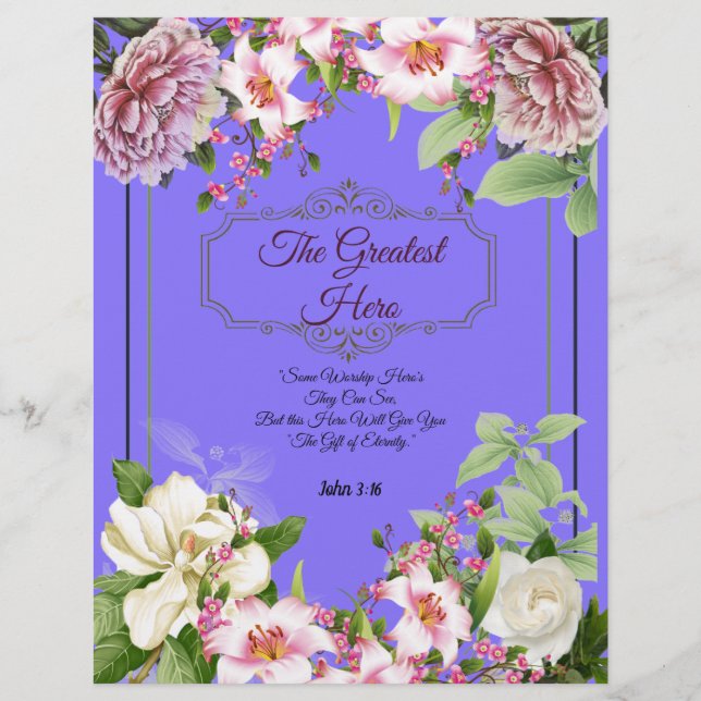 Lámina El mejor poema de héroe personalizado (Anverso)