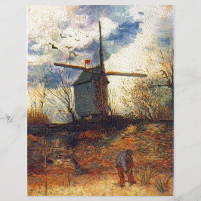 Lámina El Molino de la Galette Van Gogh (Anverso)