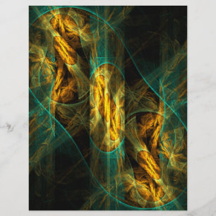 Lámina El ojo de la jungla Abstract Art Letterhead