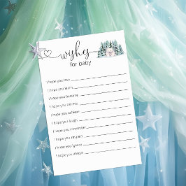 Lámina El Oso Polar Woodland Baby Shower Desea Un Bebé