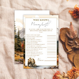 Lámina El oso rústico de Woodland que conoce a mi mejor b