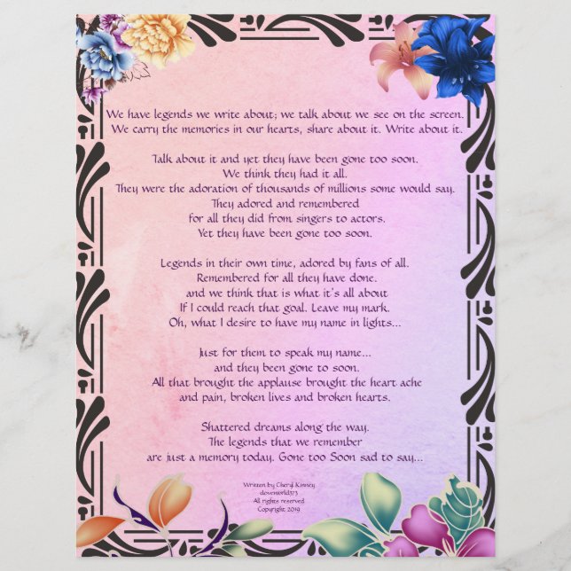 Lámina El papel personalizado de los escritos de carreter (Anverso)