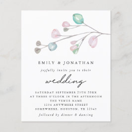 Lámina El Pastel moderno del presupuesto deja la invitaci