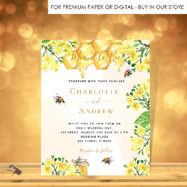 Lámina El peine floral de miel para ser boda