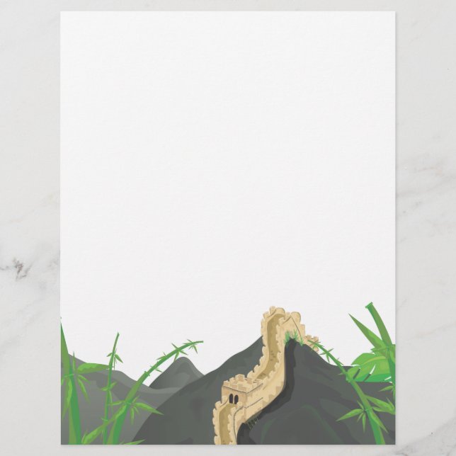 Lámina El personalizado de la Gran Muralla China (Anverso)