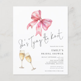 Lámina El Presupuesto Amarra La Ducha De Novias De Bow Ro