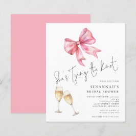 Lámina El Presupuesto Amarra La Ducha De Novias De Bow Ro