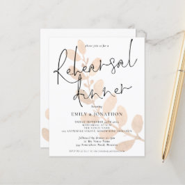 Lámina El presupuesto deja a los Bodas ensayar invitacion