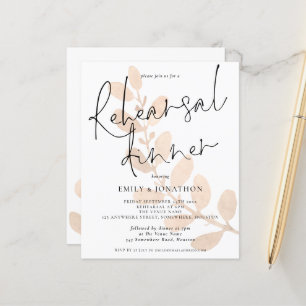 Lámina El presupuesto deja a los Bodas ensayar invitacion