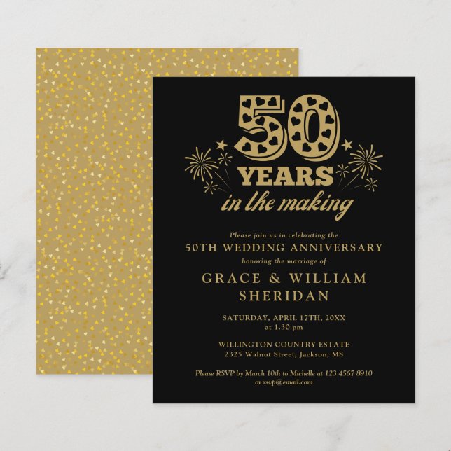 Lámina El Presupuesto En La Invitación A 50 Años (Anverso / Reverso)