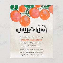 Lámina El Presupuesto Está En Camino De Baby Shower Naran