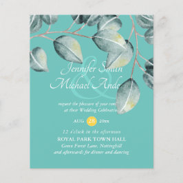 Lámina El presupuesto Eucalyptus Greenery deja invitacion