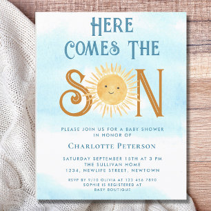Lámina El presupuesto llega a la invitación de Baby Showe
