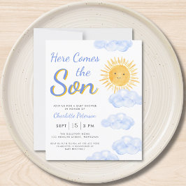 Lámina El presupuesto llega a la invitación de Baby Showe