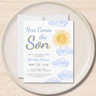 Lámina El presupuesto llega a la invitación de Baby Showe