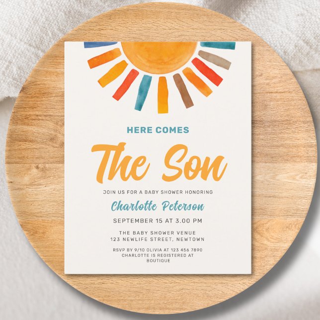 Lámina El presupuesto llega a la invitación de Baby Showe (Subido por el creador)