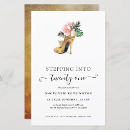 Lámina El presupuesto se adentra en 21 tacones de oro flo