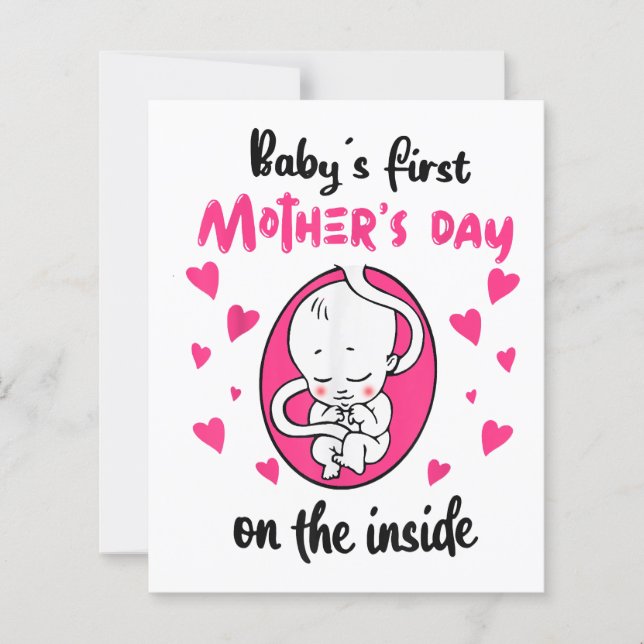 Lámina El primer día de la madre del bebé en el interior (Anverso)