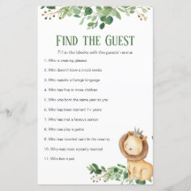 El príncipe verde León Baby Shower encuentra al in