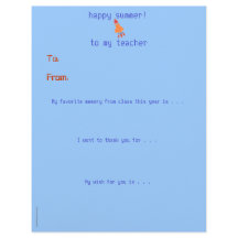 El profesor personalizado final de año le agradece