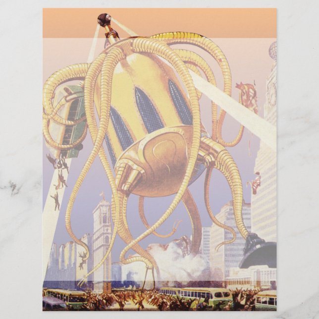 Lámina El pulpo de la invasión de la guerra de extranjero (Anverso)