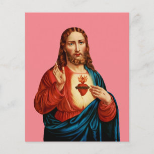 Lámina El Sagrado Corazón De Jesús Retrato De Arte Fino