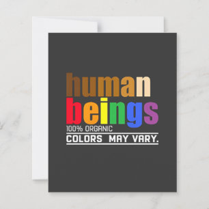Lámina El ser humano 100% de los colores orgánicos puede