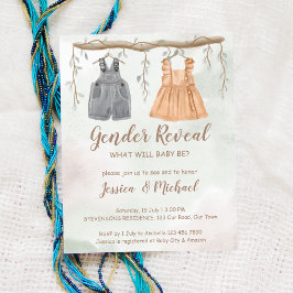 Lámina El sexo del presupuesto revela la invitación a la