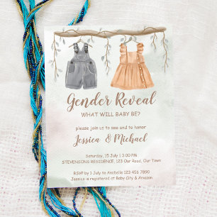 Lámina El sexo del presupuesto revela la invitación a la 